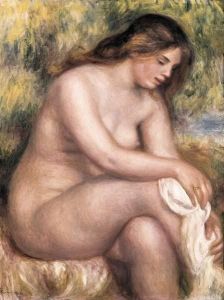 Reprodukcja Bather Drying Herself 1910 Auguste Renoir