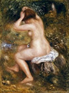 Reprodukcja A Bather ca. 18851890 Auguste Renoir