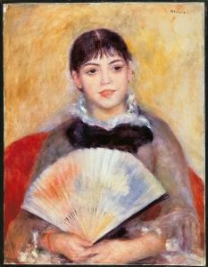 Reprodukcja Girl with a Fan 1881 Auguste Renoir