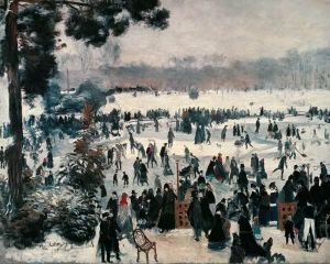 Reprodukcja Skaters on the Bois de Boulogne 1868 Auguste Renoir
