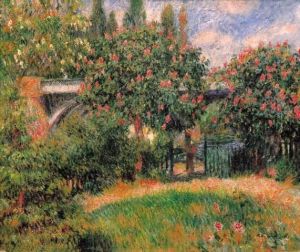 Reprodukcja Railway Bridge at Chatou 1881 Auguste Renoir