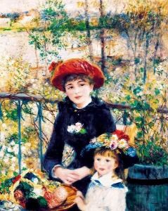 Reprodukcja Two Sisters (On the terrace) 1881 Auguste Renoir