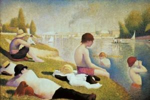 Reprodukcja Bathers at Asni_res 1884 Georges Seurat