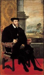 Reprodukcja Charles V 1548 Tiziano Vecello (Tycjan)