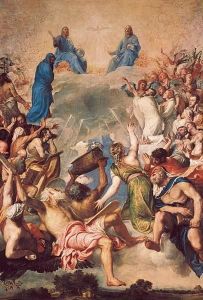 Reprodukcja The Holy Trinity 1553 1554 Tiziano Vecello (Tycjan)