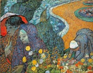 Reprodukcja Memory of the Garden at Etten (Ladies of Arles) 1888 Vincent van Gogh