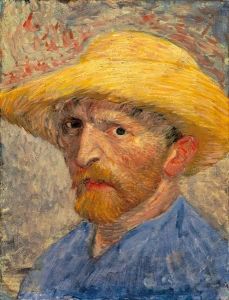 Reprodukcja Selfportrait with a Straw Hat 1887 Vincent van Gogh