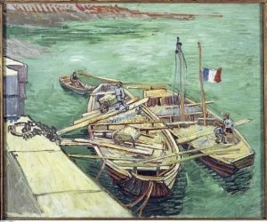 Reprodukcja Rhônebarken Vincent van Gogh