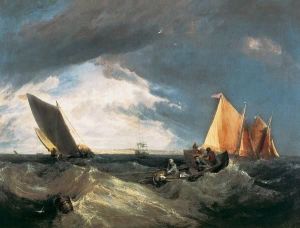 Reprodukcja The Junction of the Thames and the Medway 1807 William Turner