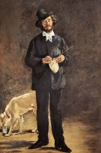Reprodukcja Portrait of GilbertMarcellin Desboutin (The Artist) 1875 Edouard Manet