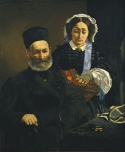Reprodukcja Portrait of Monsieur and Madame Auguste Manet 1860 Edouard Manet