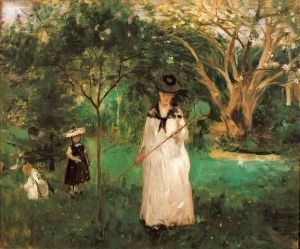 Reprodukcja The Butterfly Hunt (La Chasse aux papillons) 1874 Edouard Manet