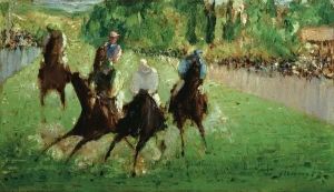 Reprodukcja At the Races ca. 1875 Edouard Manet