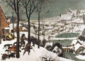 Reprodukcja Hunters in the Snow 1565 Pieter Bruegel