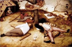 Reprodukcja The Land of Cockaigne 1566 Pieter Bruegel