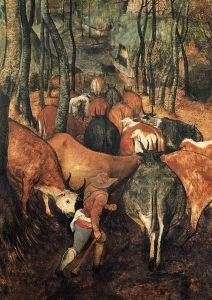 Reprodukcja The Return of the Herd 1565 Pieter Bruegel