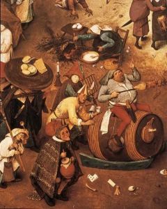 Reprodukcja The Fight between Carnival and Lent 1559 Pieter Bruegel