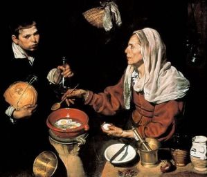 Reprodukcja Old woman cooking eggs 1618 Diego Velazquez