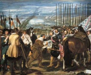 Reprodukcja The surrender of Breda or The Spears 1634 1635 Diego Velazquez