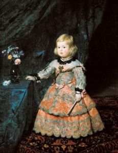 Reprodukcja Infanta Margarita Teresa in a Pink Gown 1653 1654 Diego Velazquez