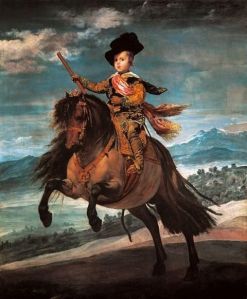 Reprodukcja Prince Balthasar Carlos on horseback 1635 Diego Velazquez