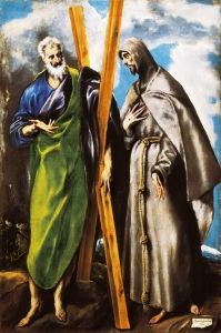 Reprodukcja Saint Andrew and Saint Francis 1590 1600 El Greco