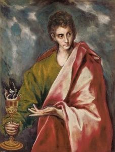 Reprodukcja Saint John the Evangelist 1595 1604 El Greco