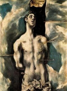Reprodukcja Saint Sebastian 1600 1605 El Greco
