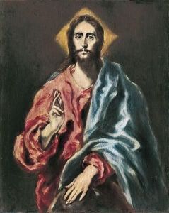 Reprodukcja The Redeemer 16021605 El Greco