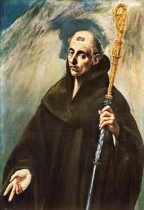 Reprodukcja Saint Benedict 1577 1579 El Greco