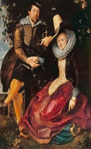 Reprodukcja Rubens and Isabella Brant in the Honeysuckle Bower ca. 1609 1639 Peter Paul Rubens