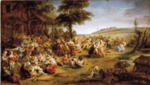 Reprodukcja The Kermesse 1635 1638 Peter Paul Rubens