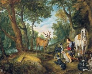 Reprodukcja The Vision of Saint Hubertus ca. 1590 1628 Peter Paul Rubens