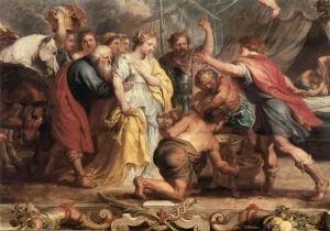 Reprodukcja Briseis Given back to Achilles 1631 1632 Peter Paul Rubens