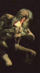 Reprodukcja Saturn 18201823 Francisco Goya