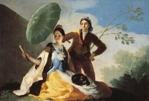 Reprodukcja The Parasol 1777 Francisco Goya