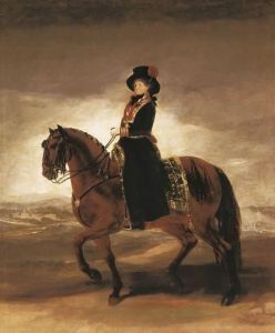 Reprodukcja The Queen Maria Luisa on a Horseback 1799 Francisco Goya
