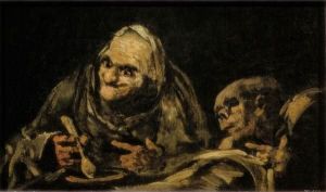 Reprodukcja Two Old Men Eating 1820 Francisco Goya