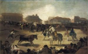 Reprodukcja Bullfight in a village 18151819 Francisco Goya