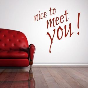 nice to meet you 1741 naklejka