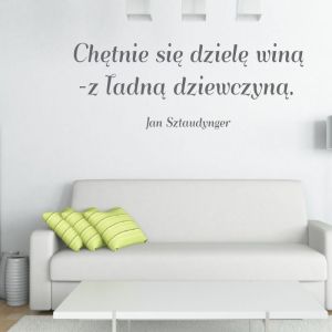 cytat: chętnie się dzielę winą 1761 naklejka