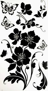naklejka kwiaty WB 049