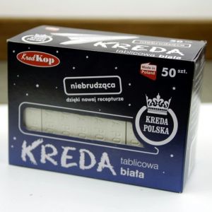 kreda szkolna biała 50 lasek